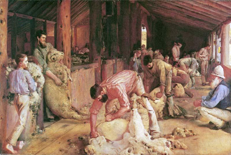 Tom roberts Shearing the Rams Germany oil painting art
